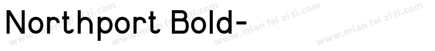 Northport Bold字体转换